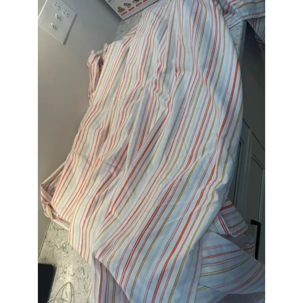 Pillowfort Target Sheet Set Pillowcases Pink Orange Stripes Full Size